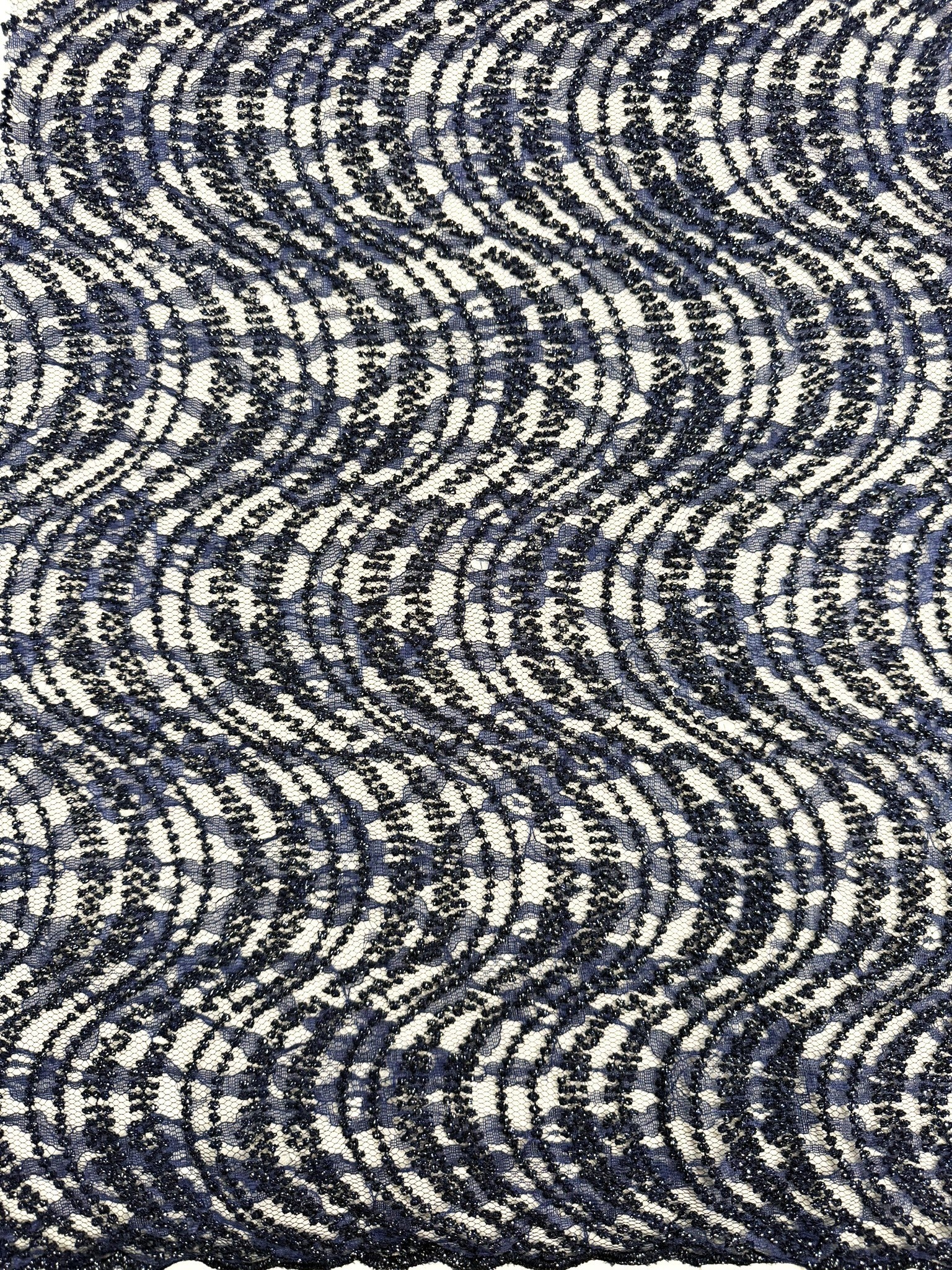 ML162 Embroidered Swirl Lace Fabric