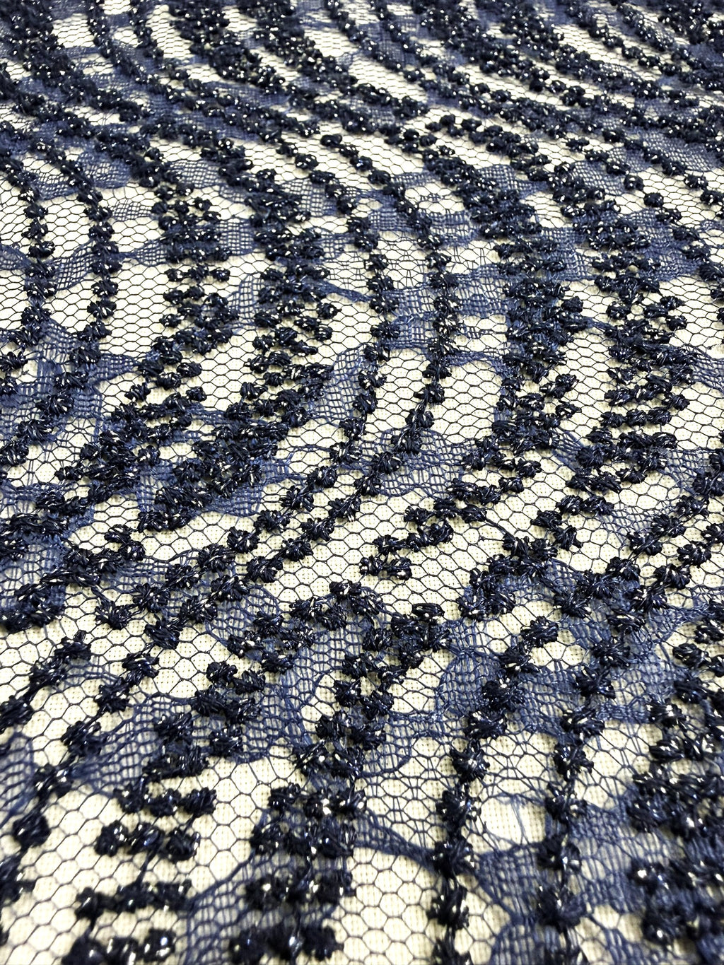 ML162 Embroidered Swirl Lace Fabric