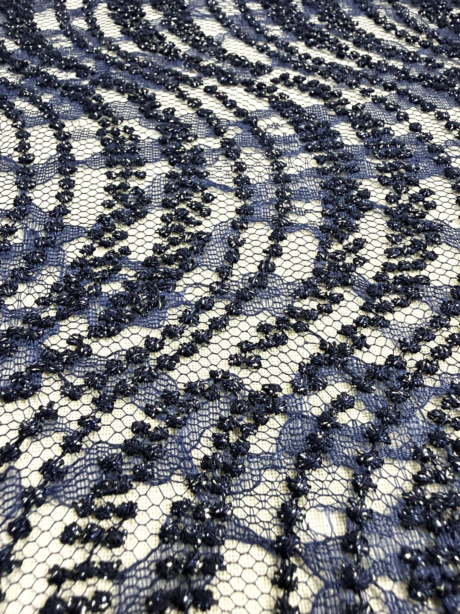 ML162 Embroidered Swirl Lace Fabric