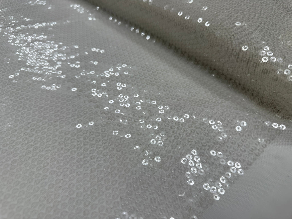 ML155 Sequin Lace Fabric – Allover Sparkle Embroidered Mesh
