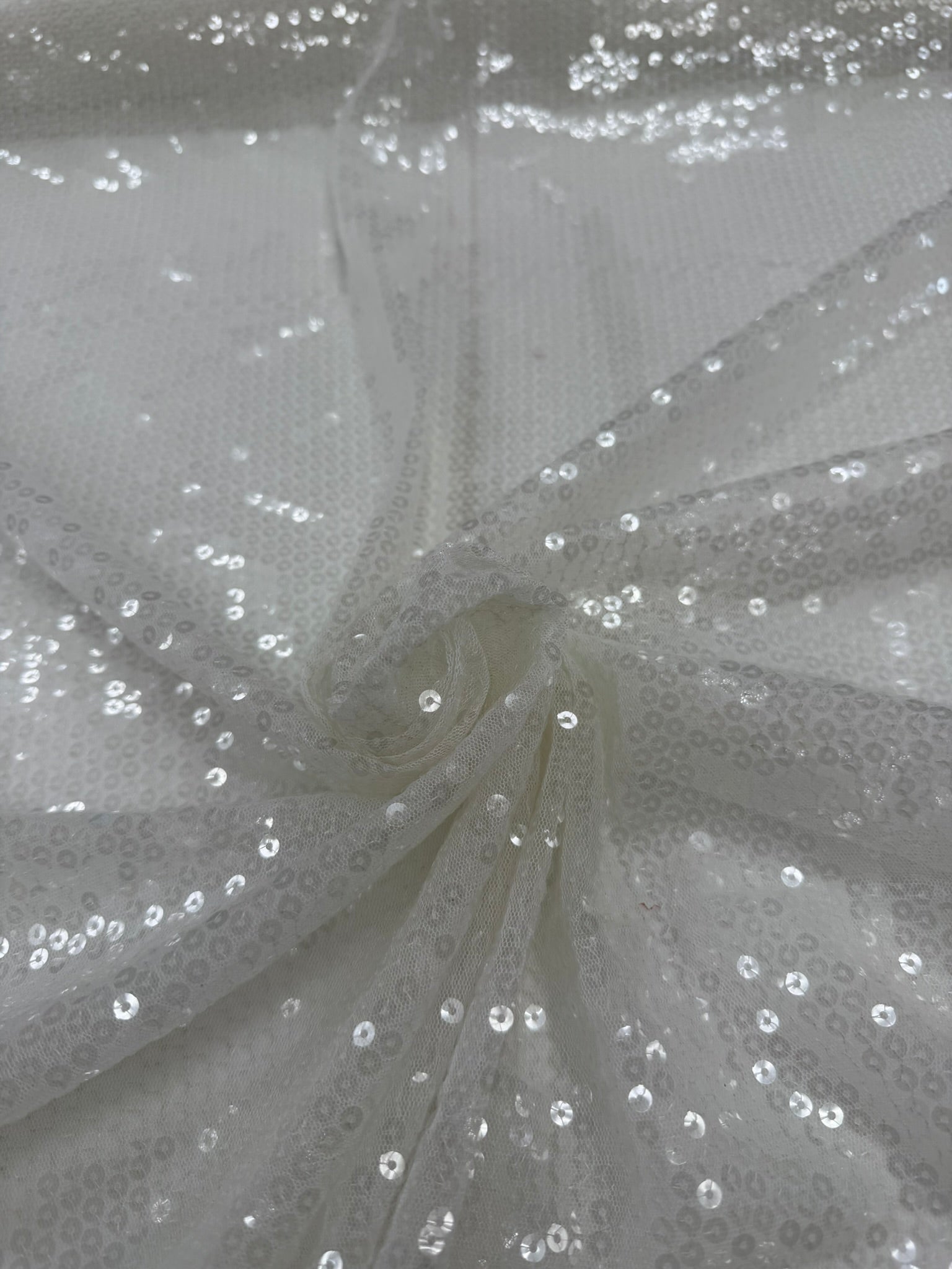 ML155 Sequin Lace Fabric – Allover Sparkle Embroidered Mesh