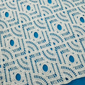 ML117 OFF WHITE Geometric Lace Guipiure / Chemical Lace Embroidery