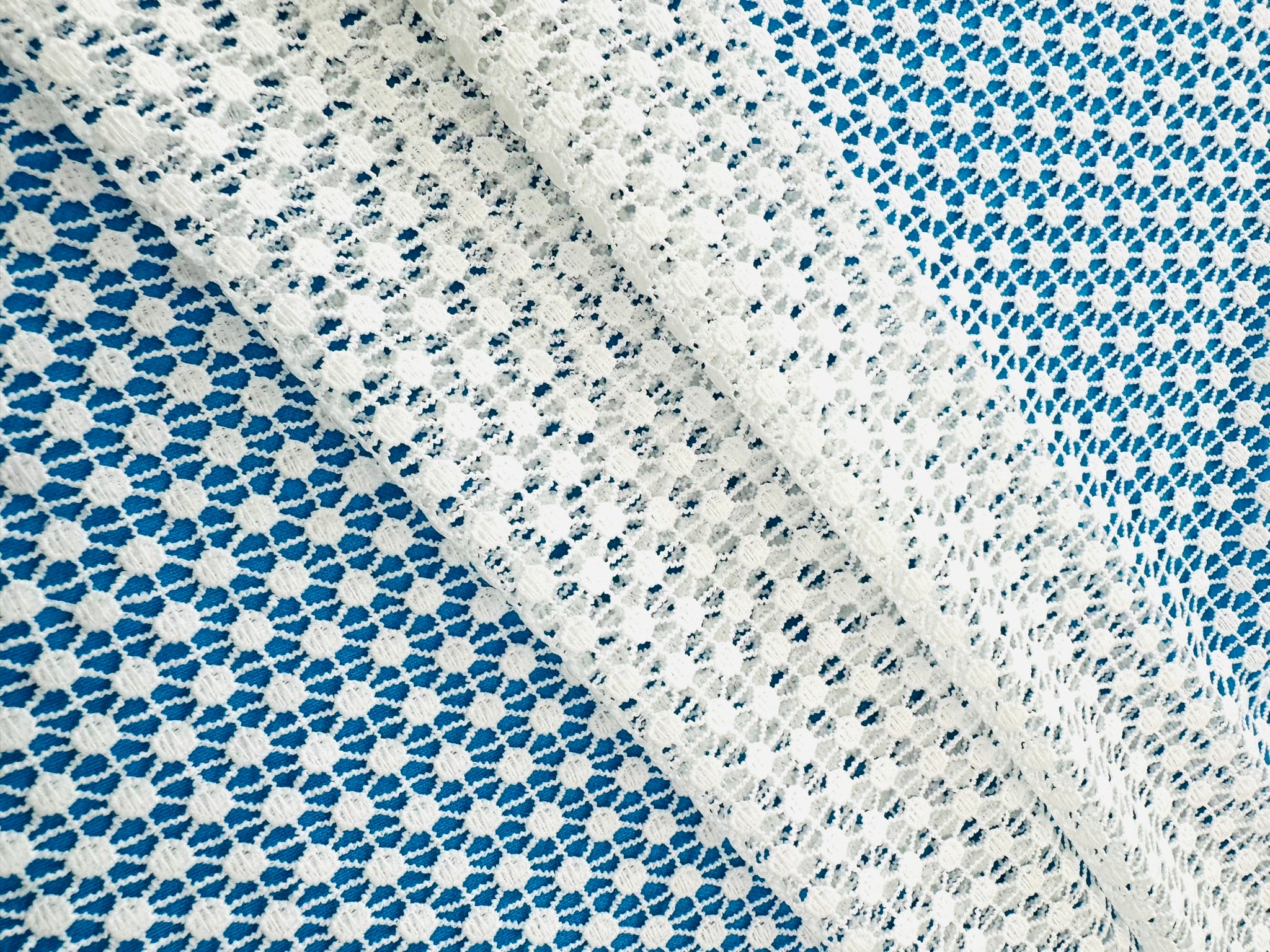 ML116 OFF WHITE Dot Lace Guipiure / Chemical Lace Embroidery