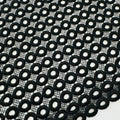 ML114 BLACK Circles Abstract Lace Guipiure / Chemical Lace Embroidery