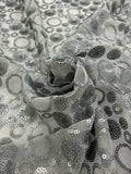 ML60 Sequin Lace Fabric – Circle Allover Sparkle Embroidered Mesh