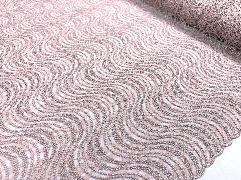 ML162 Embroidered Swirl Lace Fabric