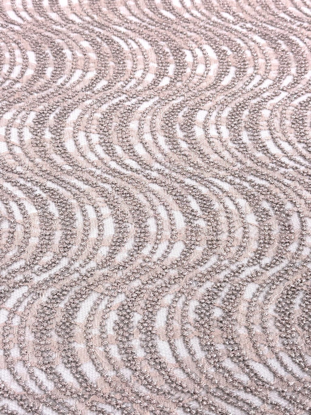 ML162 Embroidered Swirl Lace Fabric