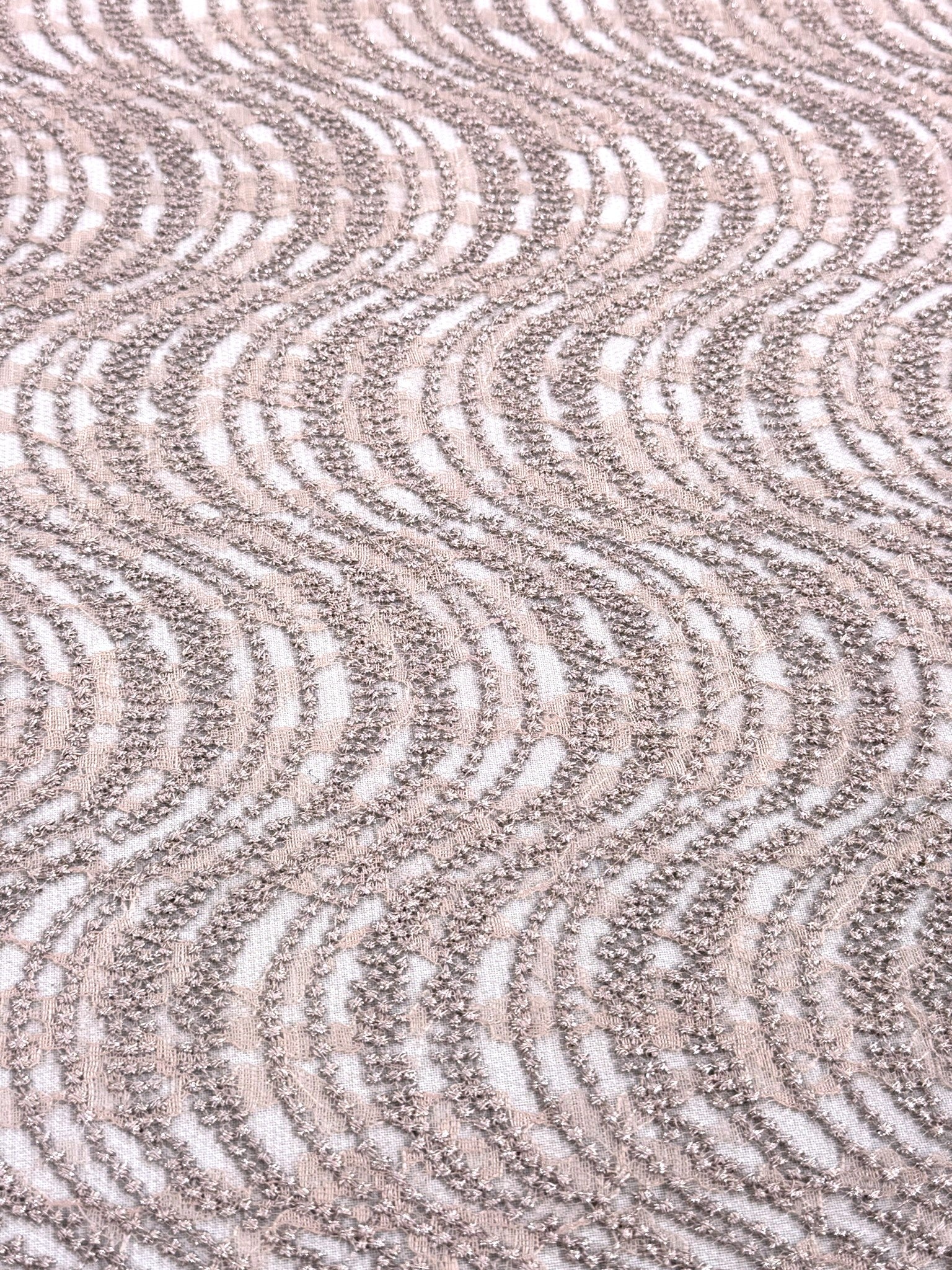 ML162 Embroidered Swirl Lace Fabric