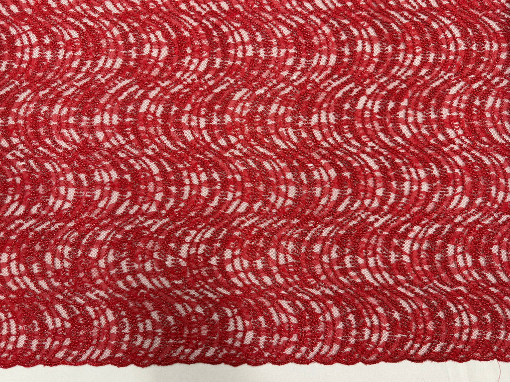 ML162 Embroidered Swirl Lace Fabric