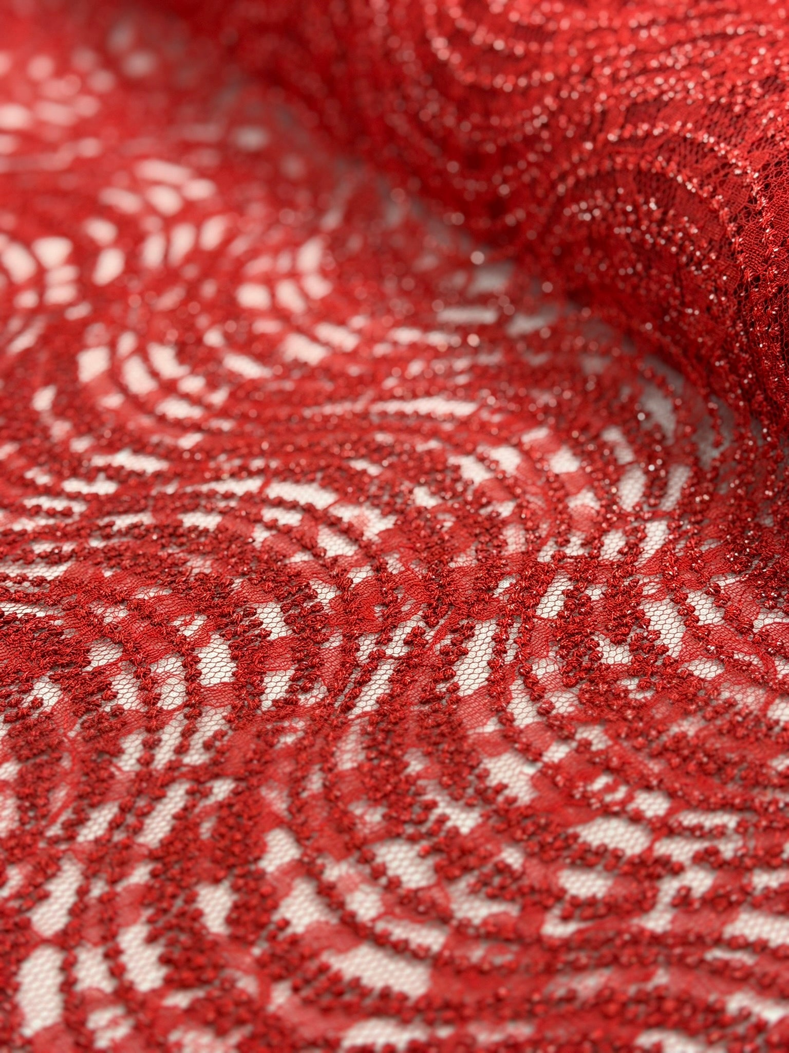 ML162 Embroidered Swirl Lace Fabric