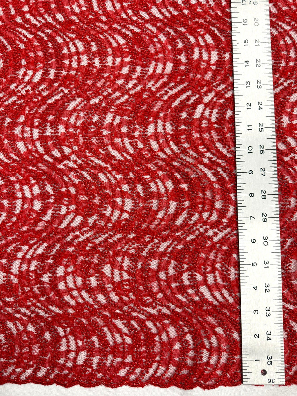 ML162 Embroidered Swirl Lace Fabric