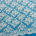 ML129 WHITE Corded Alencon Lace