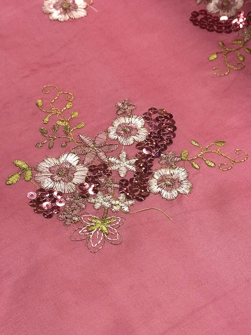 ML152 TAFFETA EMBROIDERY LACE WITH SEQUINS