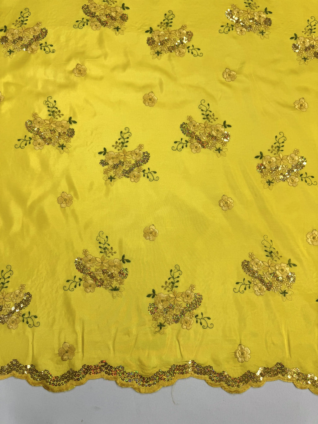 ML152 TAFFETA EMBROIDERY LACE WITH SEQUINS