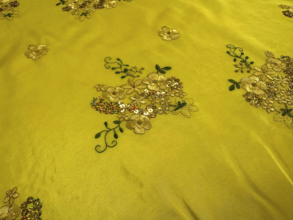 ML152 TAFFETA EMBROIDERY LACE WITH SEQUINS