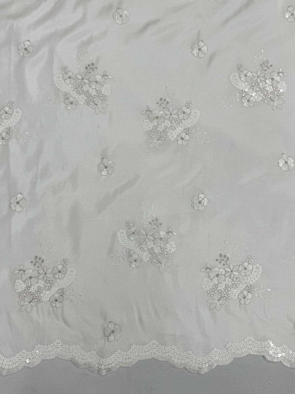 ML152 TAFFETA EMBROIDERY LACE WITH SEQUINS