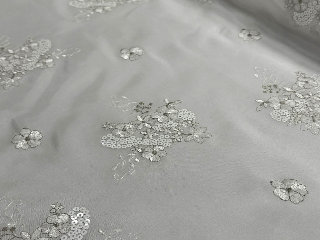 ML152 TAFFETA EMBROIDERY LACE WITH SEQUINS