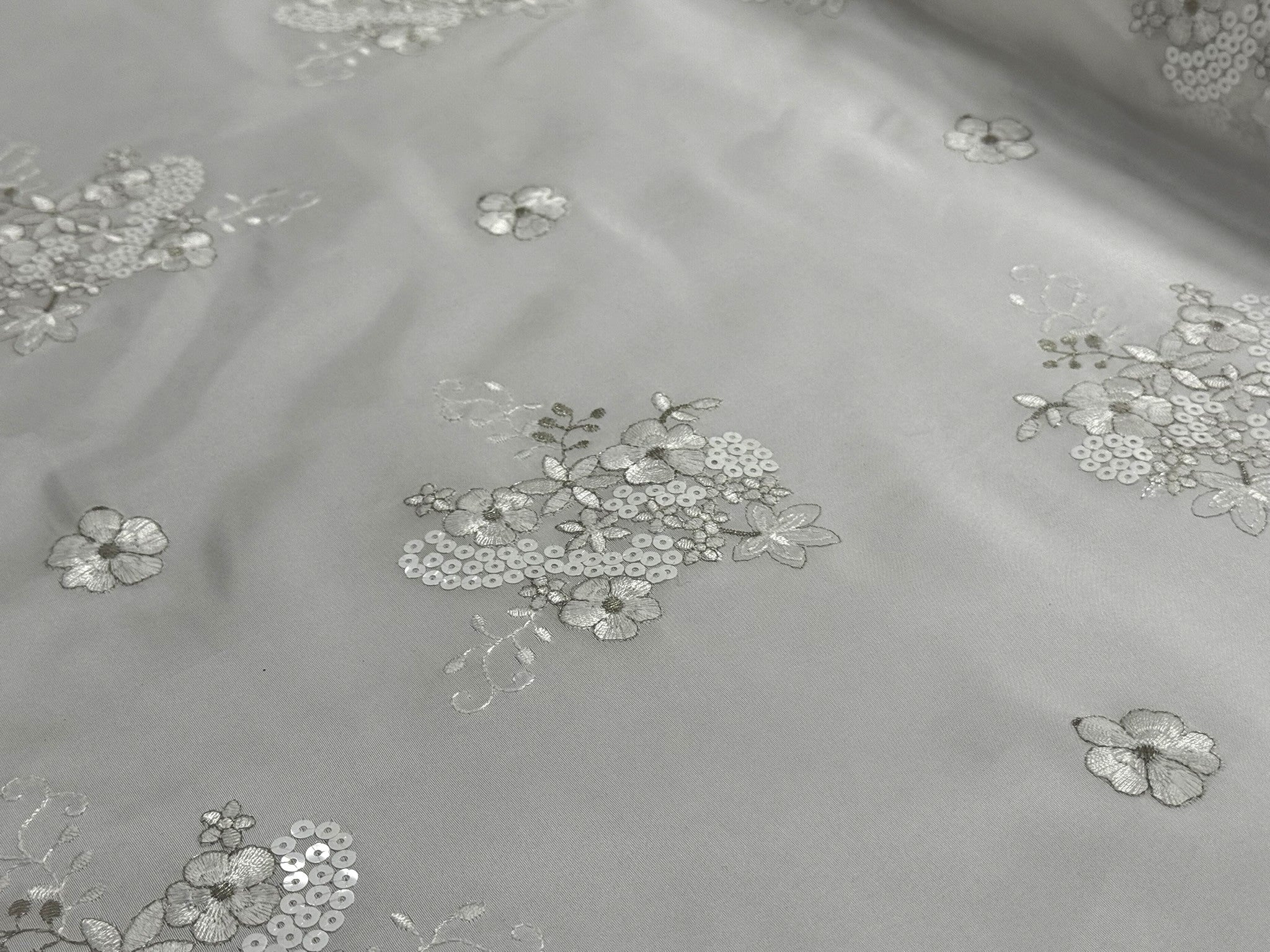 ML152 TAFFETA EMBROIDERY LACE WITH SEQUINS