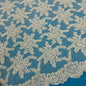 ML136 IVORY Corded Alencon Lace