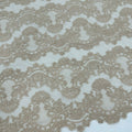 ML133 TAUPE Corded Alencon Lace Trim