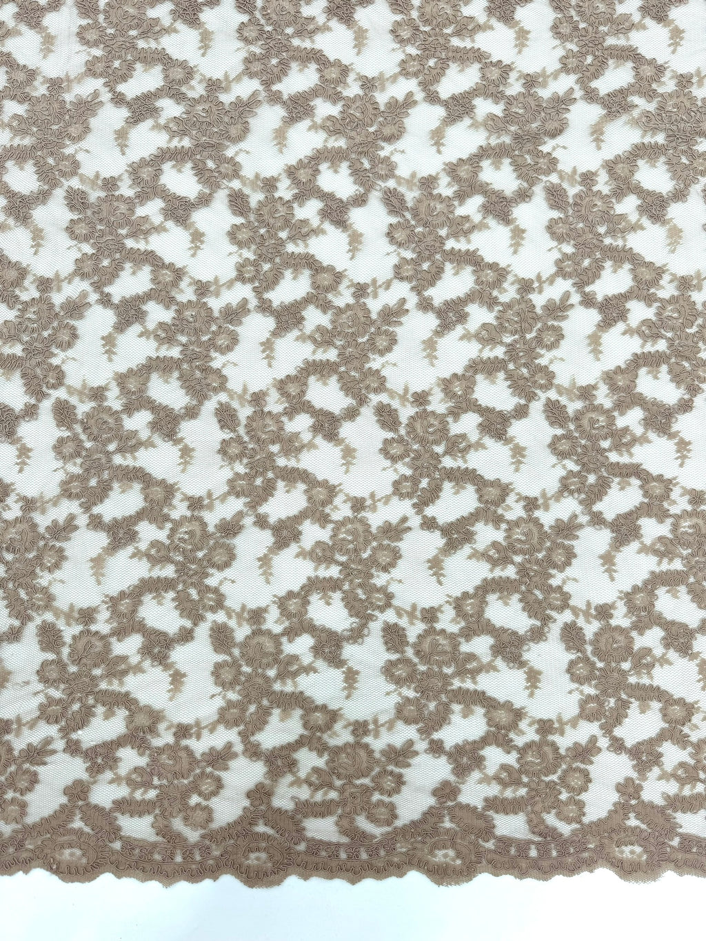 ML140 RED Corded Alencon Lace