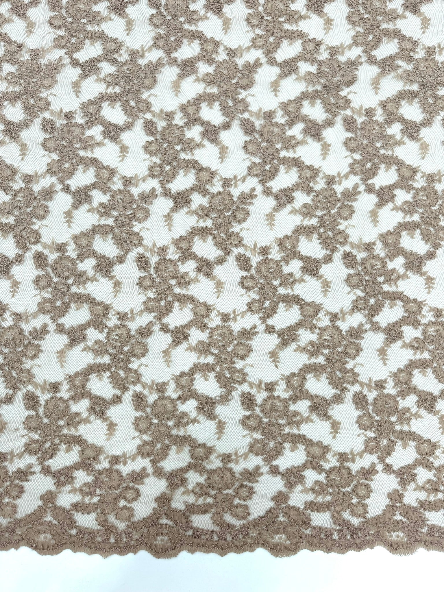 ML140 RED Corded Alencon Lace