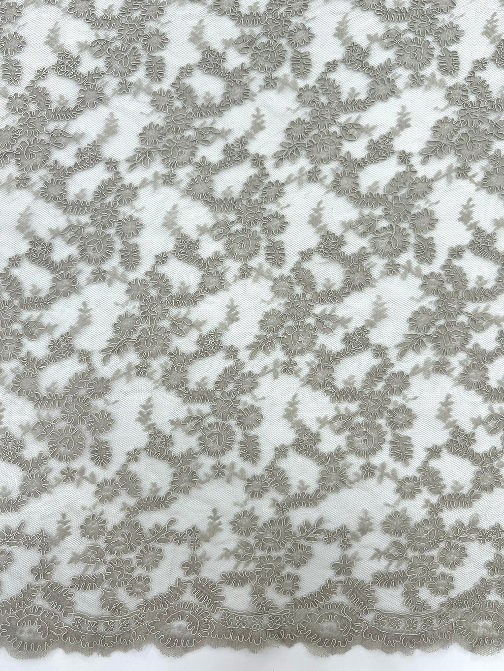 ML140 RED Corded Alencon Lace