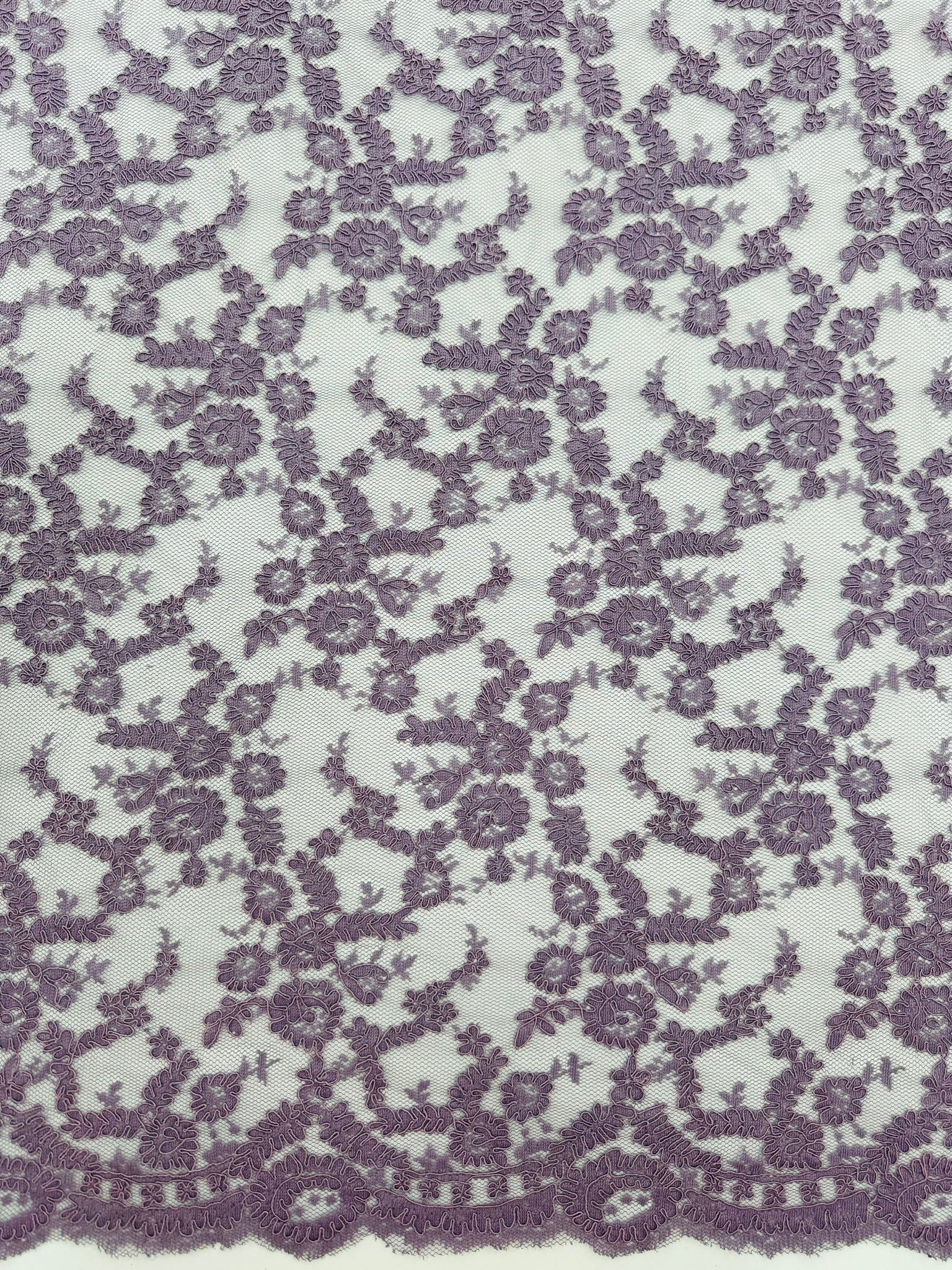 ML140 RED Corded Alencon Lace