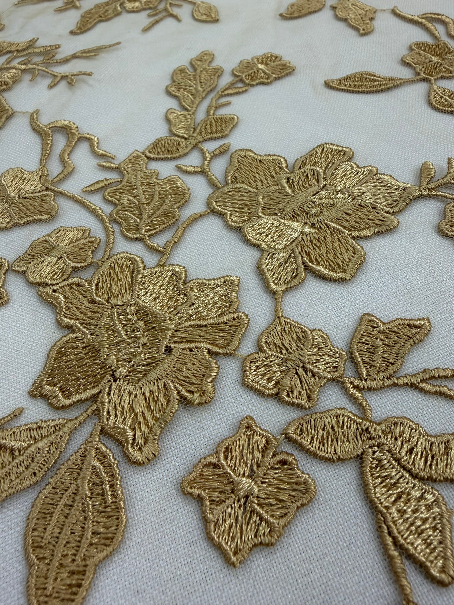 ML164 Floral Tulle Embroidery