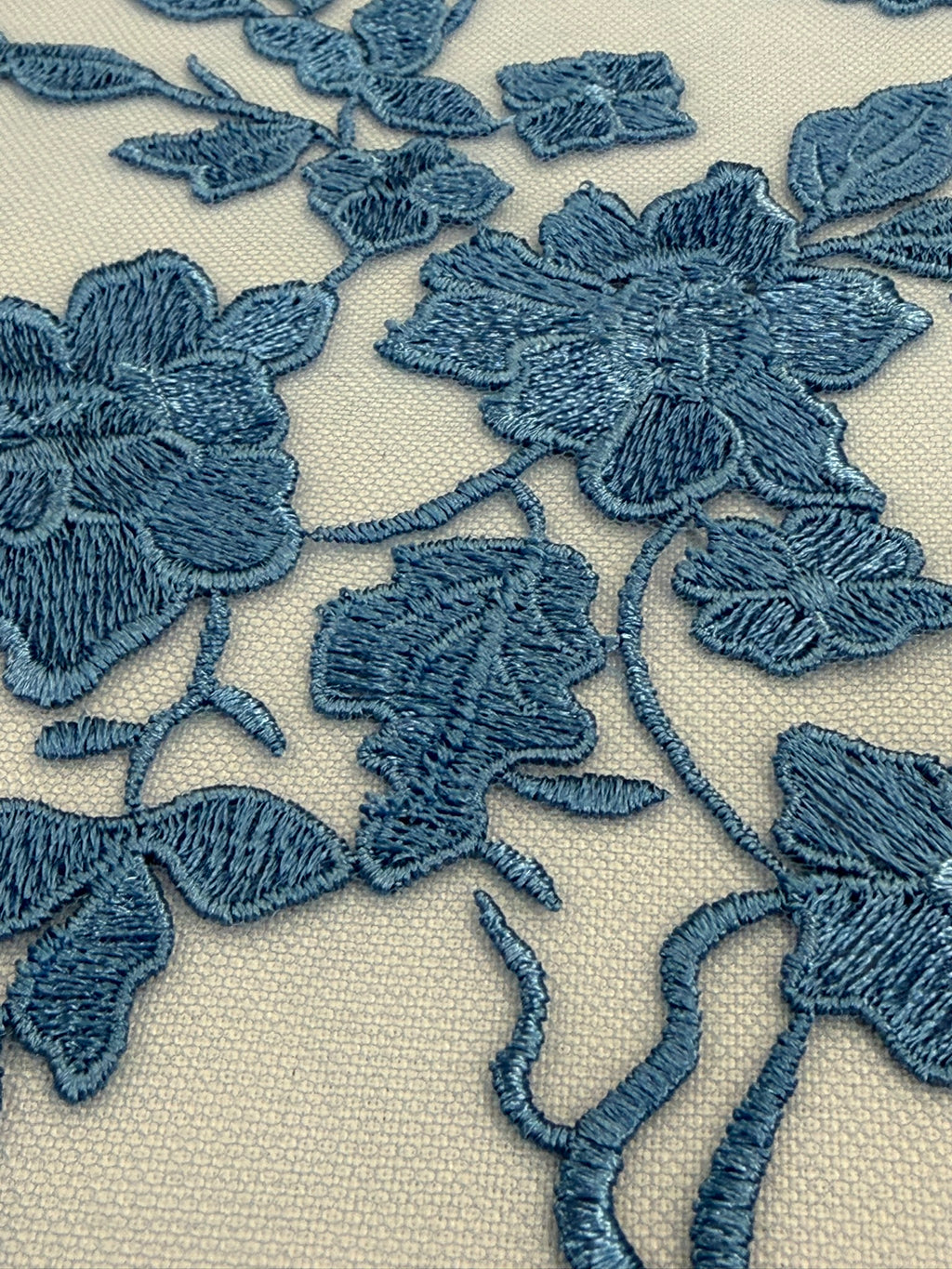 ML164 Floral Tulle Embroidery