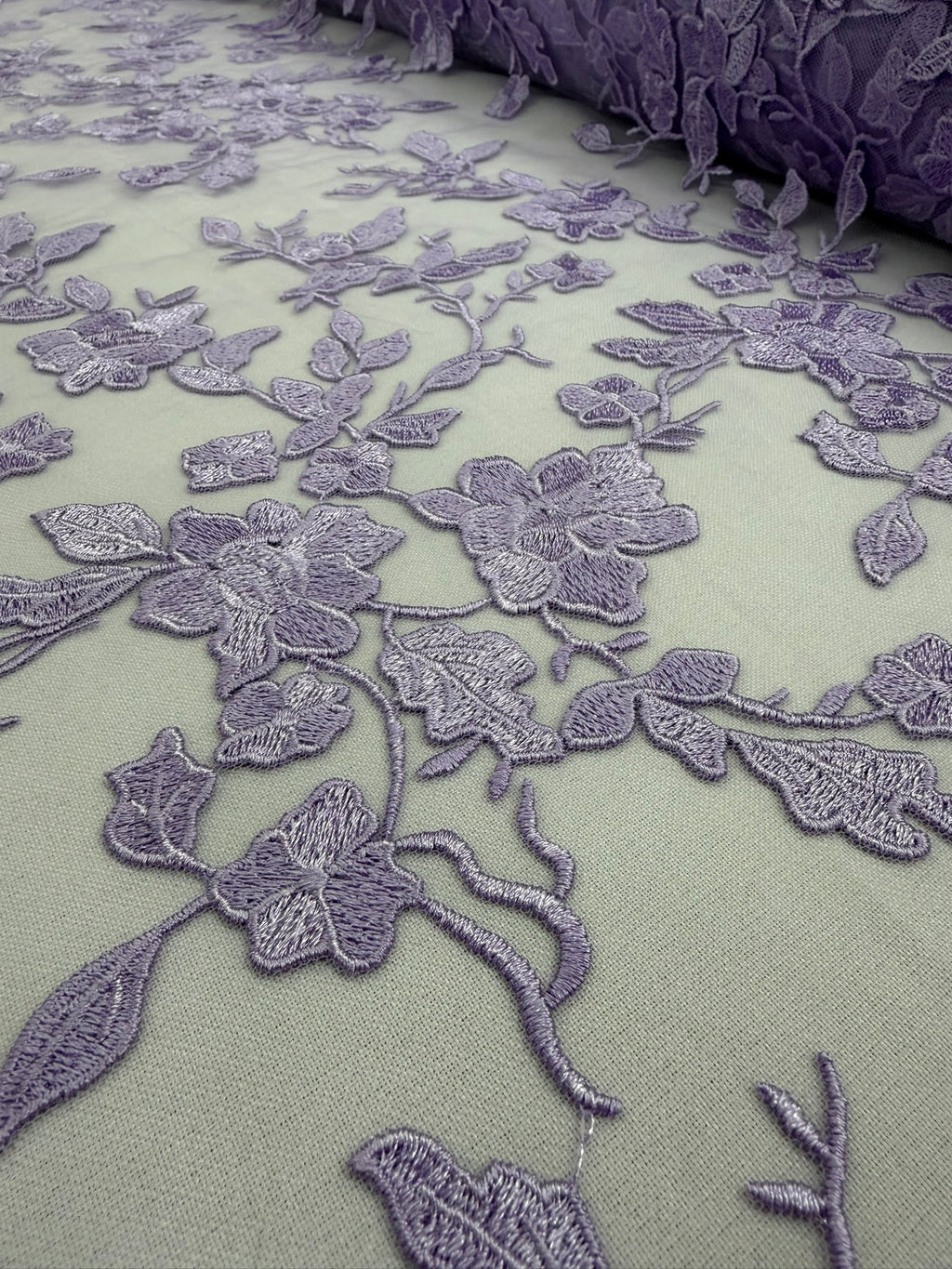 ML164 Floral Tulle Embroidery