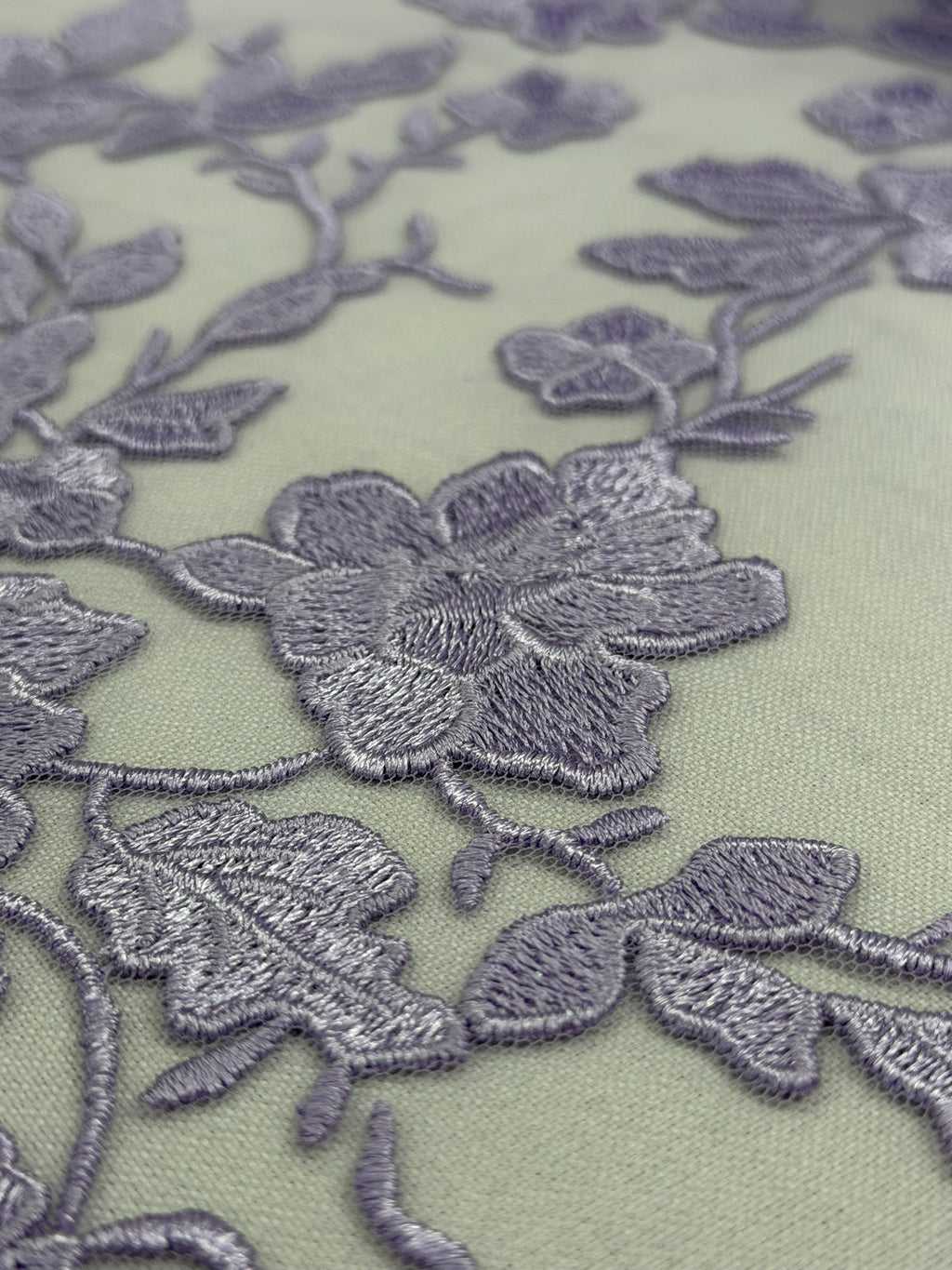 ML164 Floral Tulle Embroidery