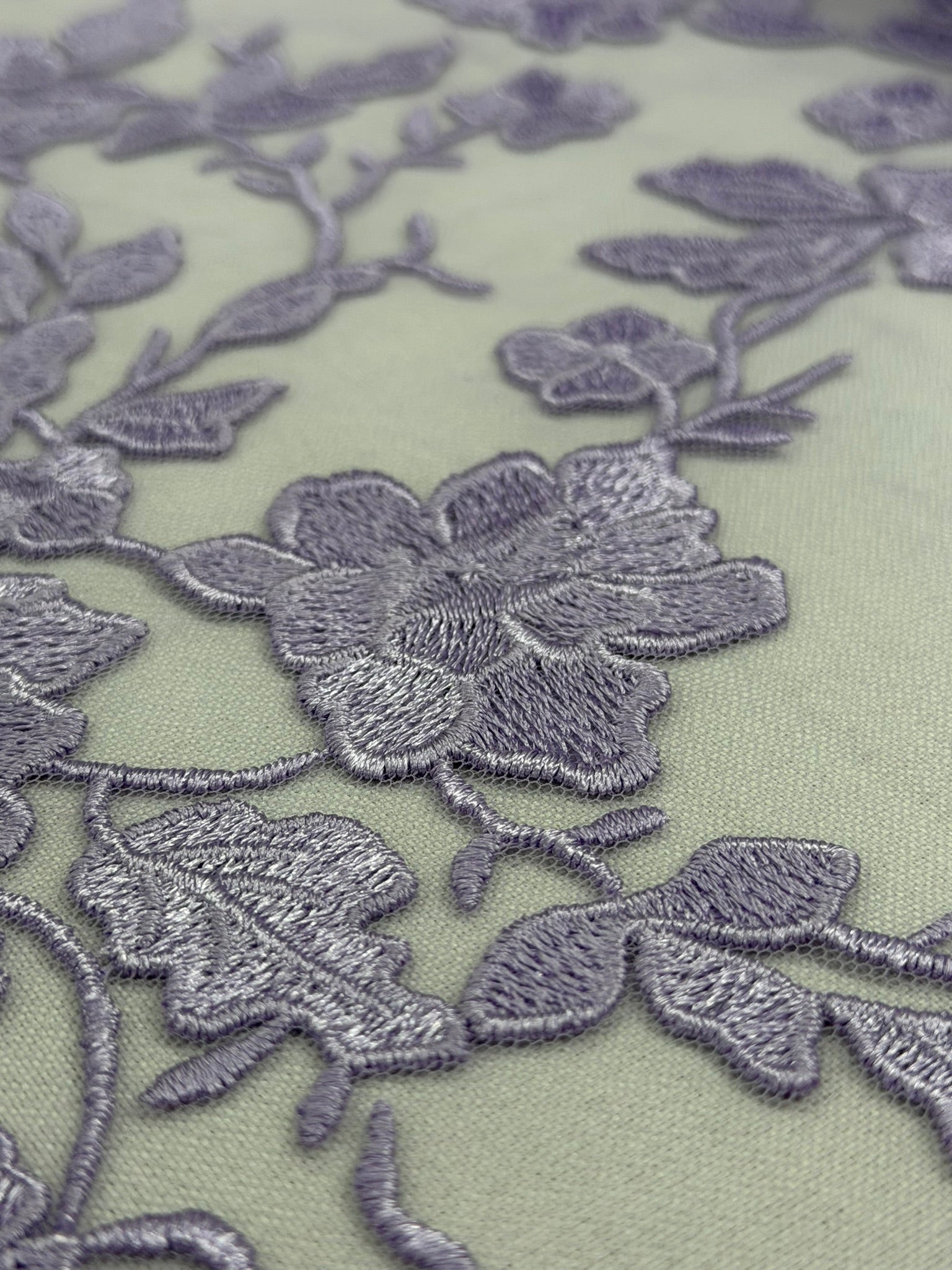 ML164 Floral Tulle Embroidery