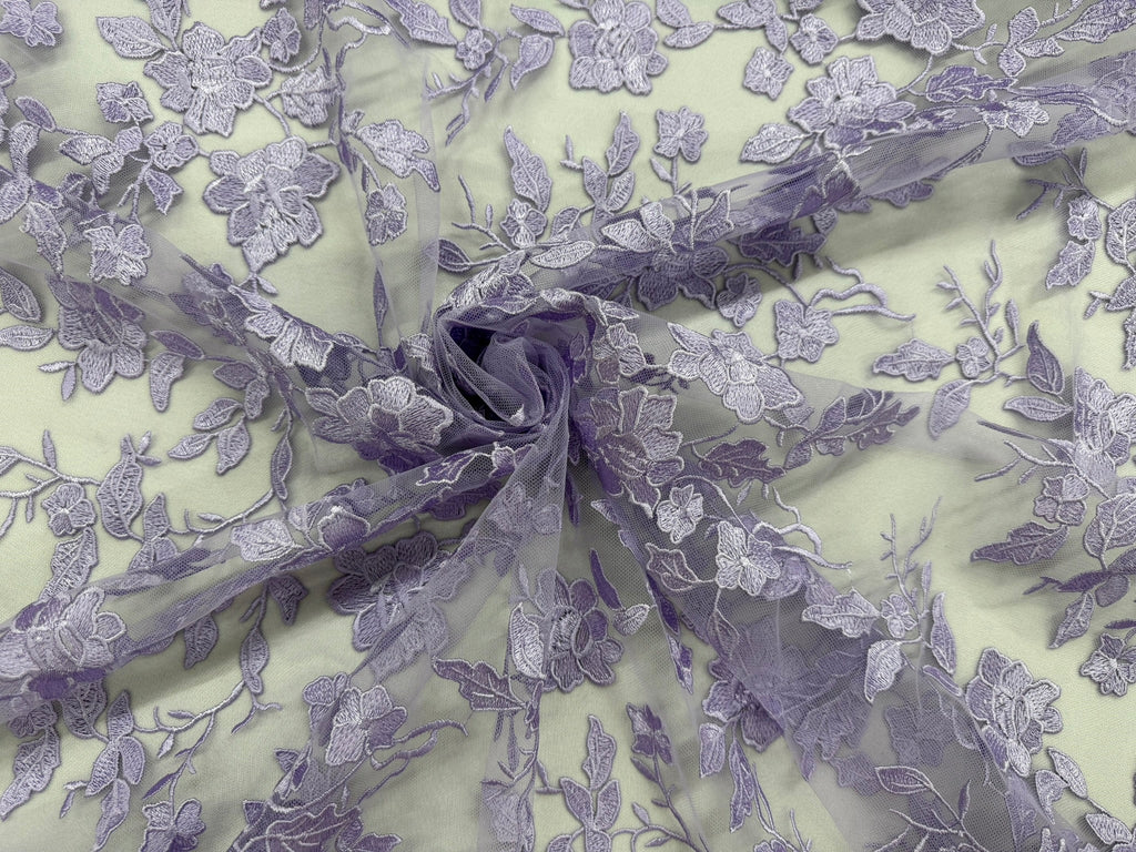 ML164 Floral Tulle Embroidery