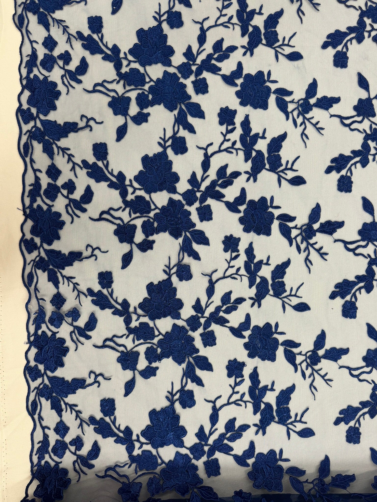 ML164 Floral Tulle Embroidery
