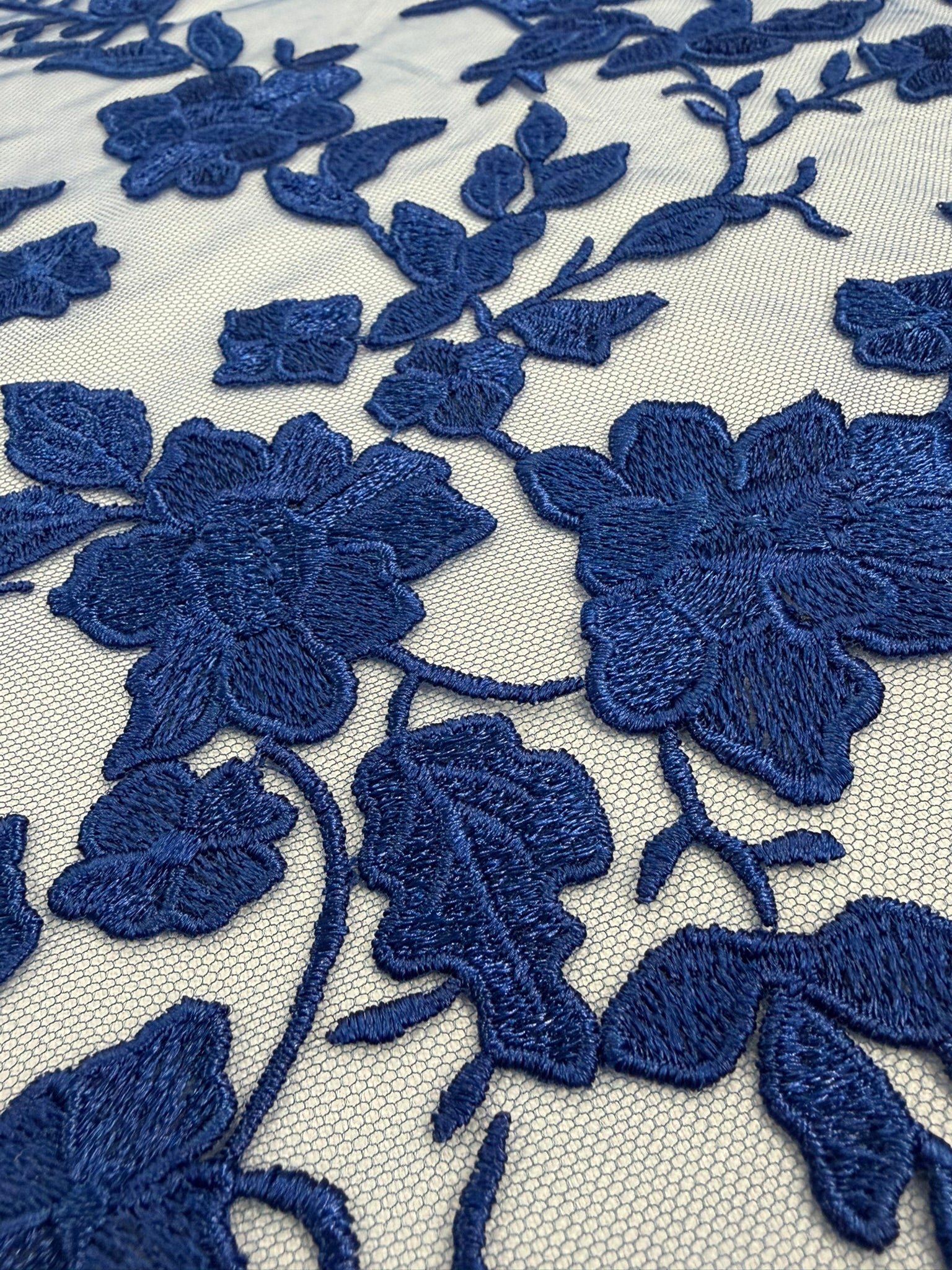 ML164 Floral Tulle Embroidery
