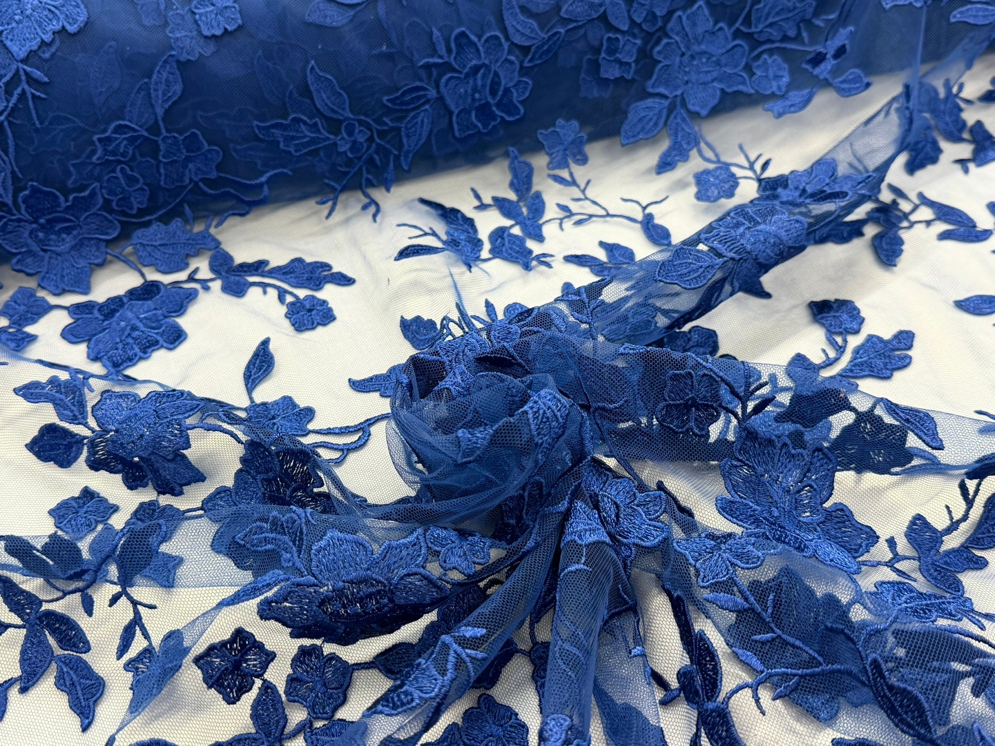 ML164 Floral Tulle Embroidery