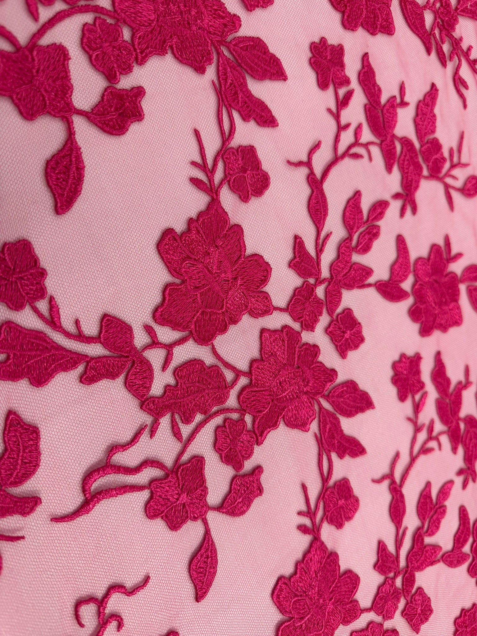 ML164 Floral Tulle Embroidery