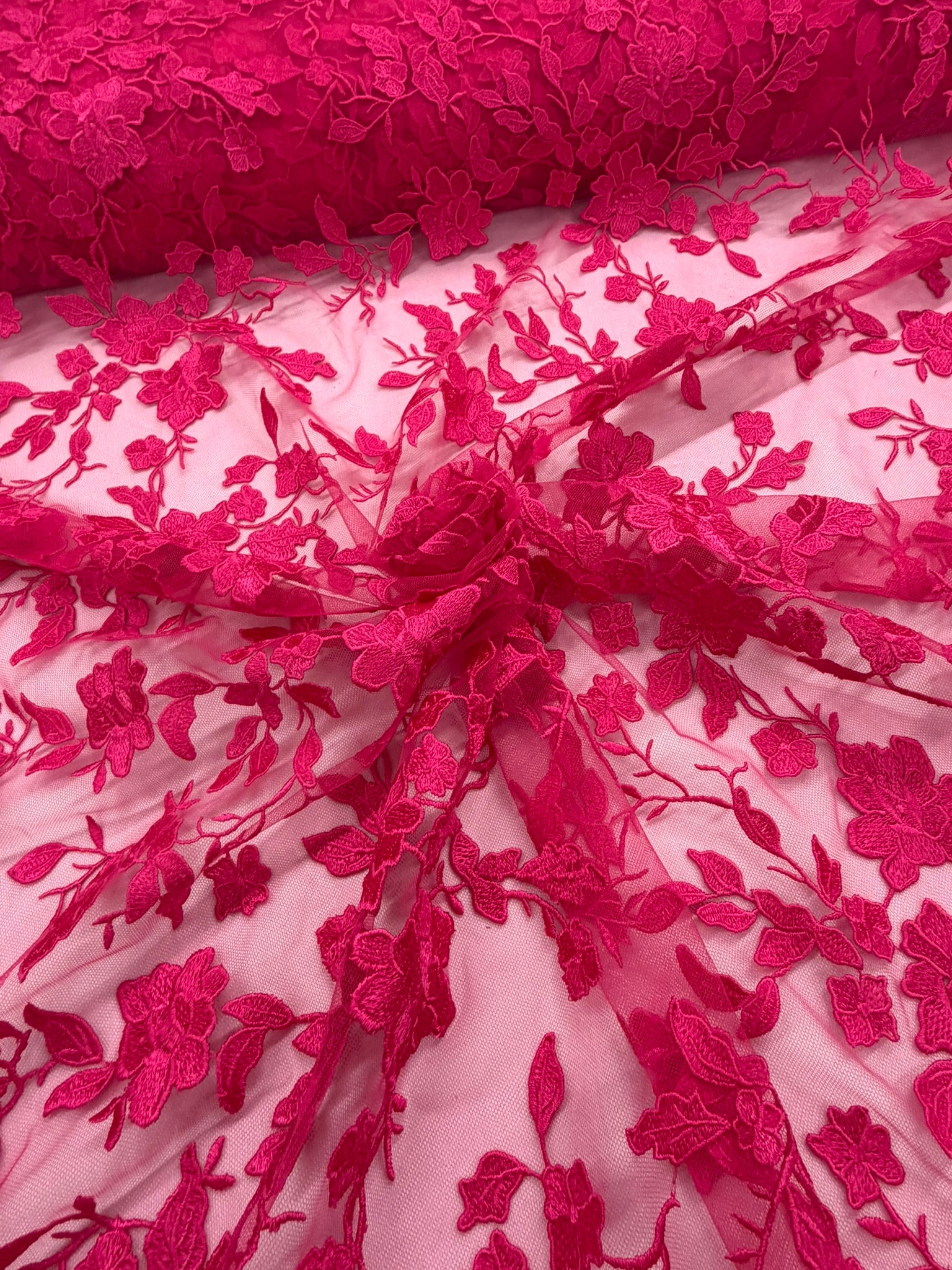 ML164 Floral Tulle Embroidery