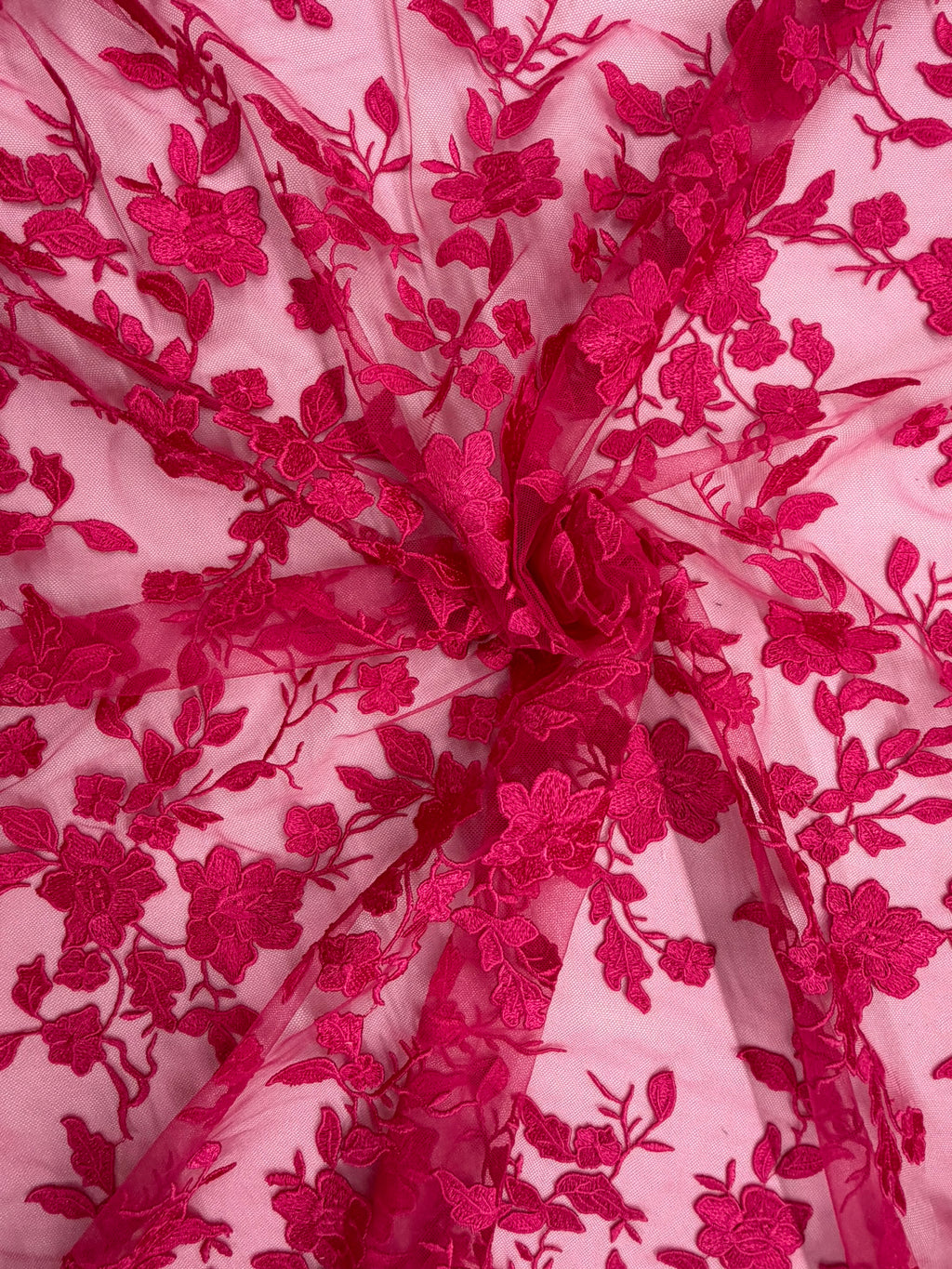 ML164 Floral Tulle Embroidery