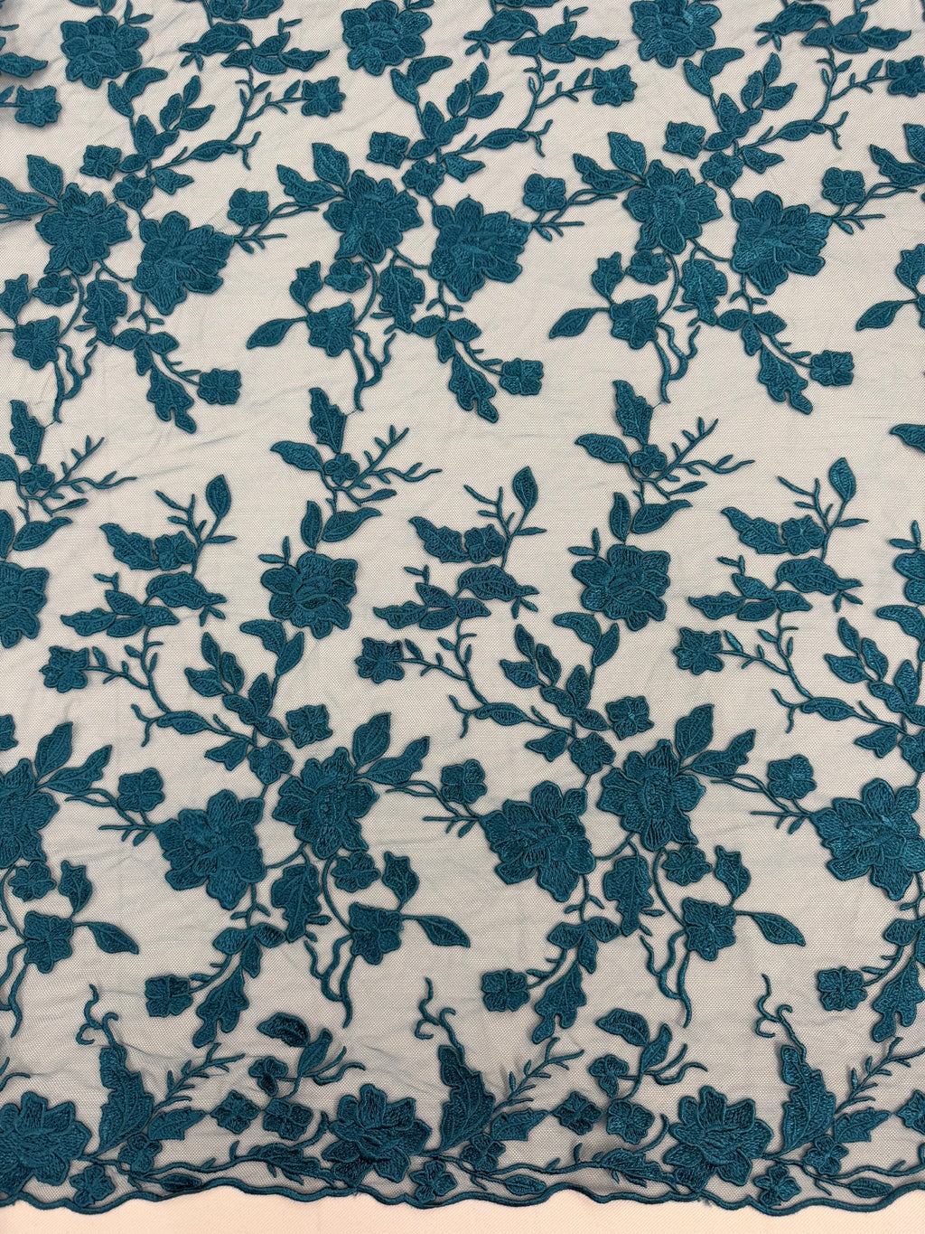 ML164 Floral Tulle Embroidery