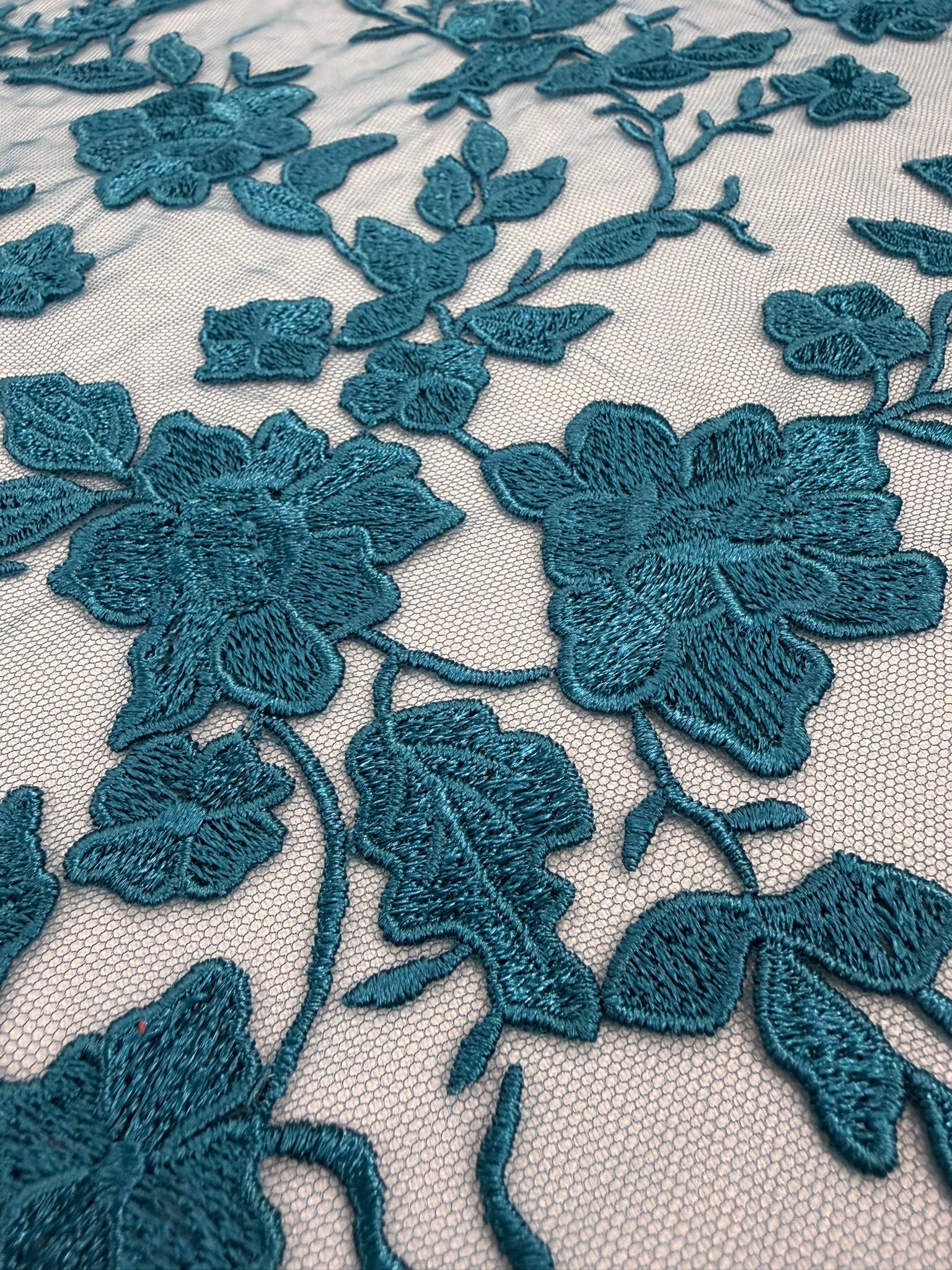 ML164 Floral Tulle Embroidery