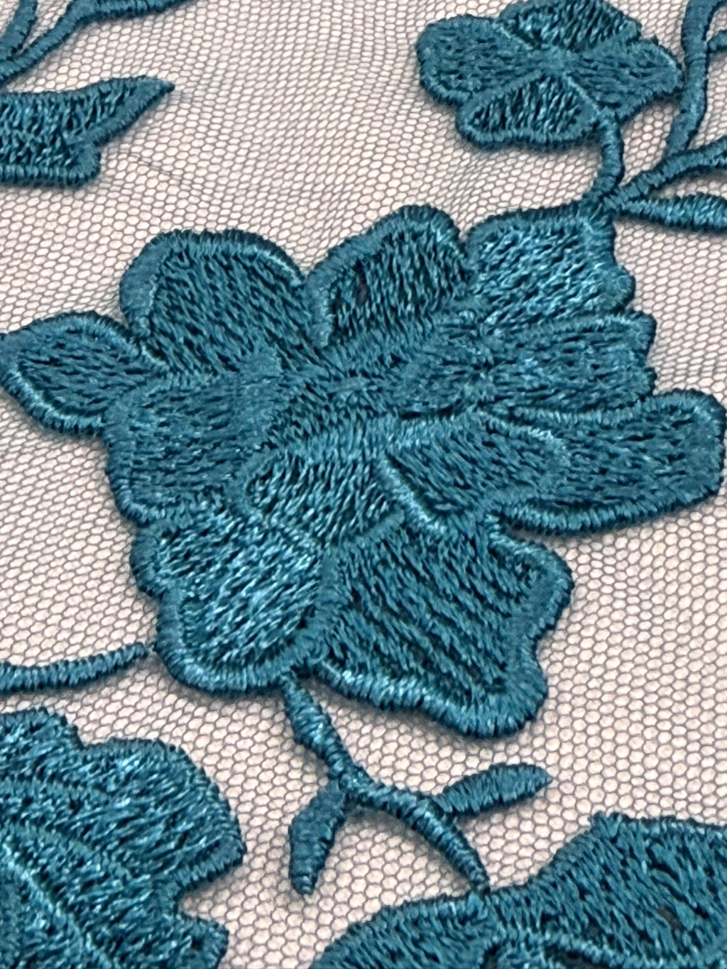 ML164 Floral Tulle Embroidery