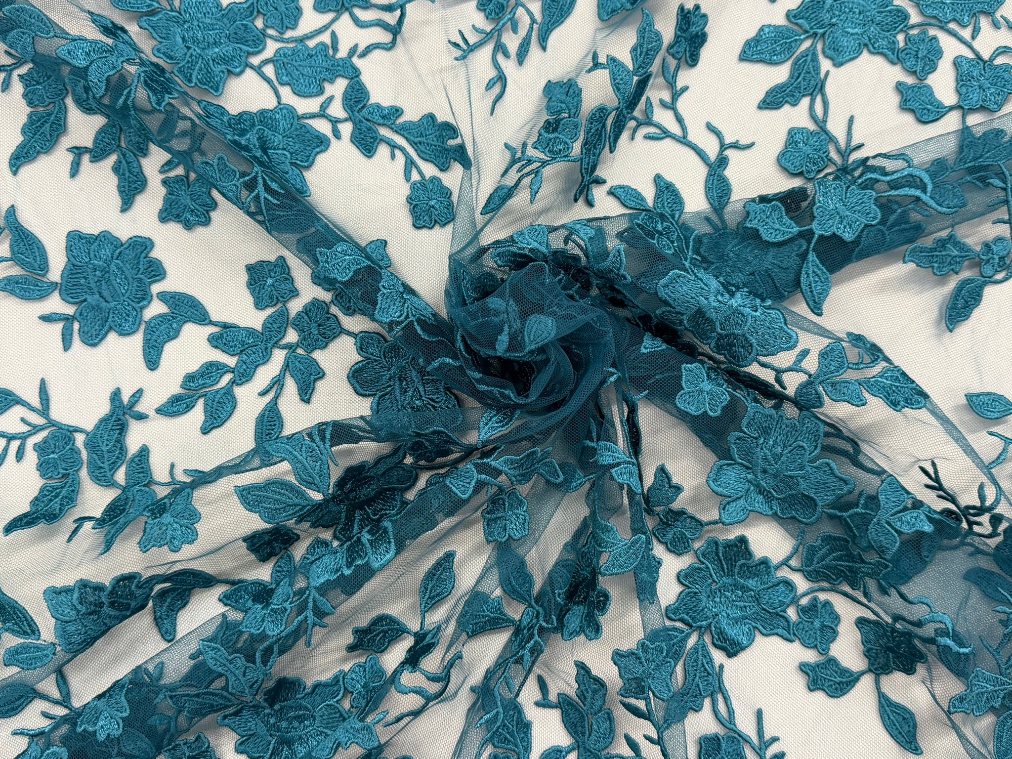 ML164 Floral Tulle Embroidery