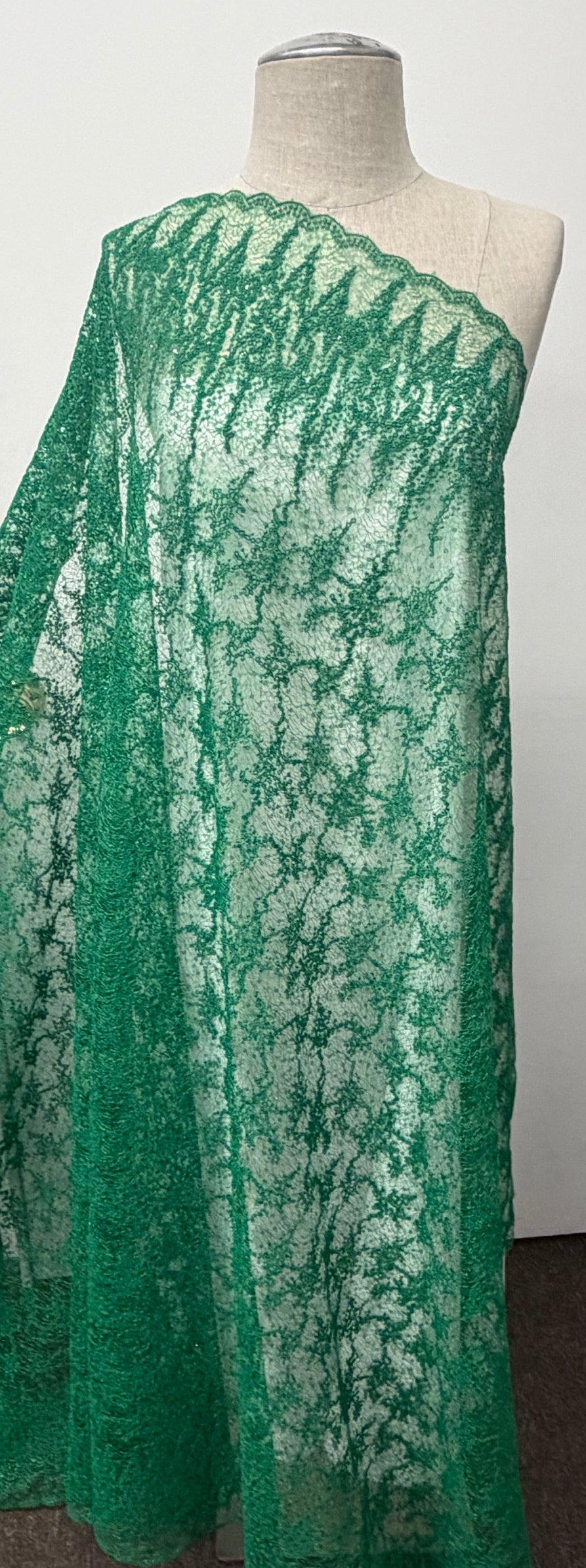 ML205 - Lace Fabric by Yard – 52" Sequins on Mesh for Gowns, Tablecloth, Party Decor