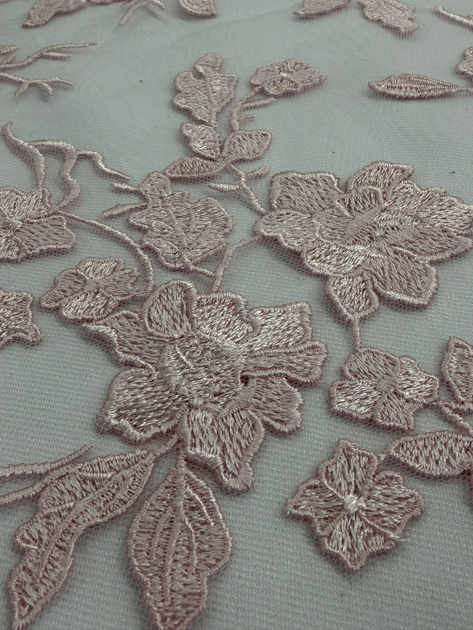 ML164 Floral Tulle Embroidery