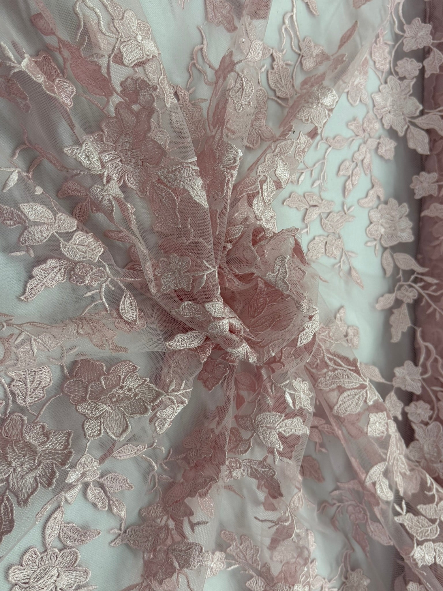 ML164 Floral Tulle Embroidery