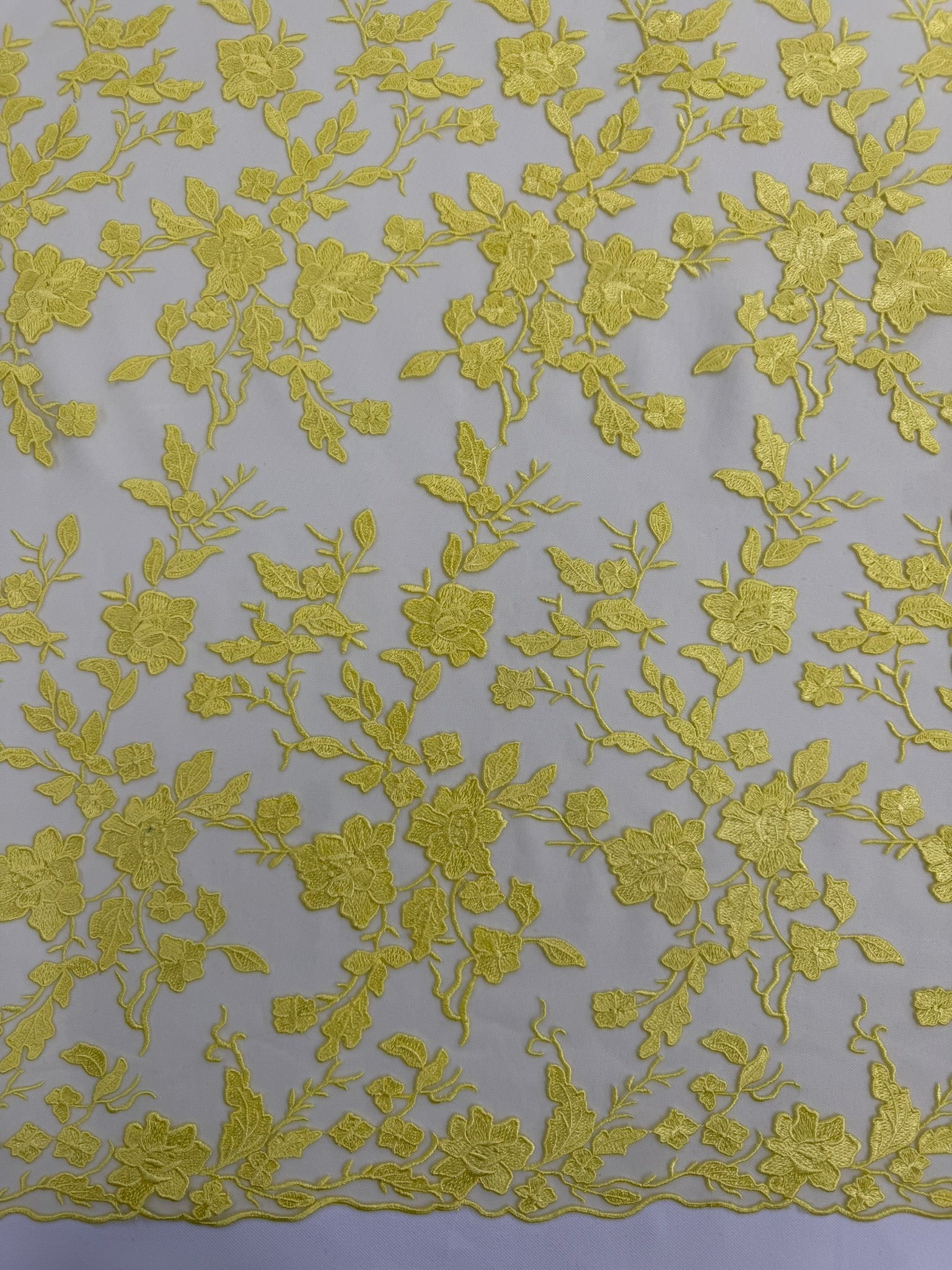 ML164 Floral Tulle Embroidery
