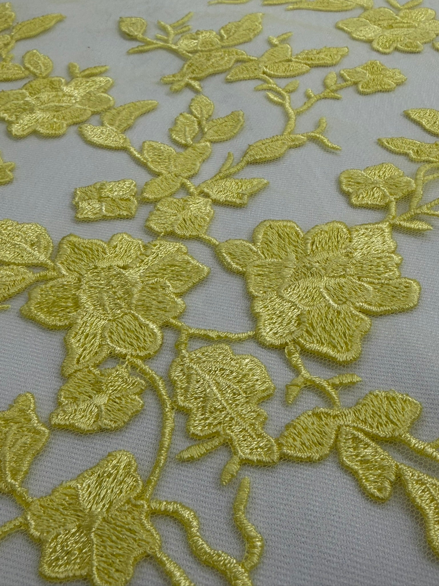 ML164 Floral Tulle Embroidery