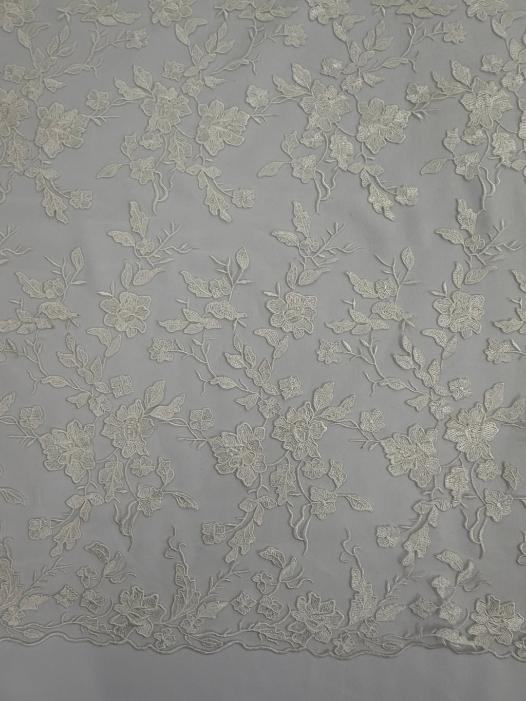 ML164 Floral Tulle Embroidery